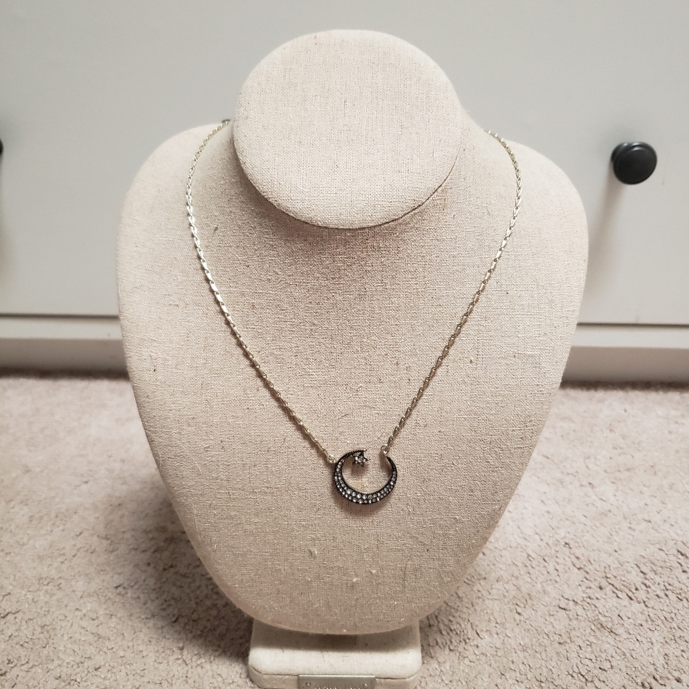 Stella and Dot Cresent Moon and Star Pendent